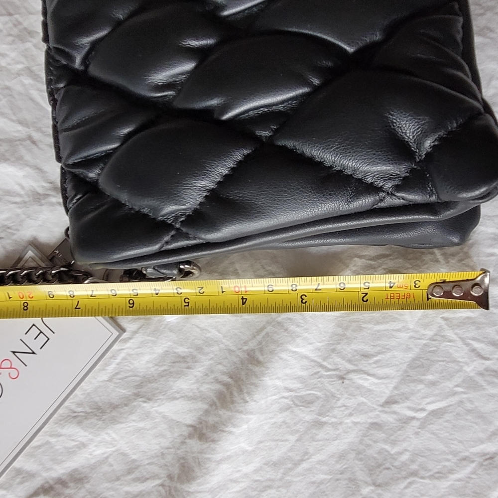 JEN & CO Elegant Black Quilted Shoulder/Hand  Bag - Picture 14 of 15